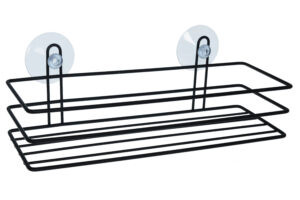 Bisk Niagara Black Concept tapaókorongos polc fekete