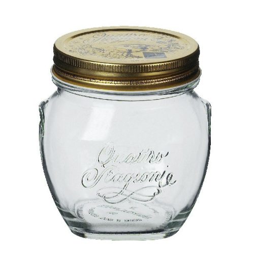 Bormioli Rocco Quattro Anfora tároló üveg tetővel 0,5 l