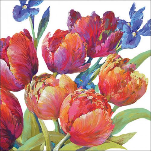 Tulips Of Joy papírszalvéta 33x33 cm