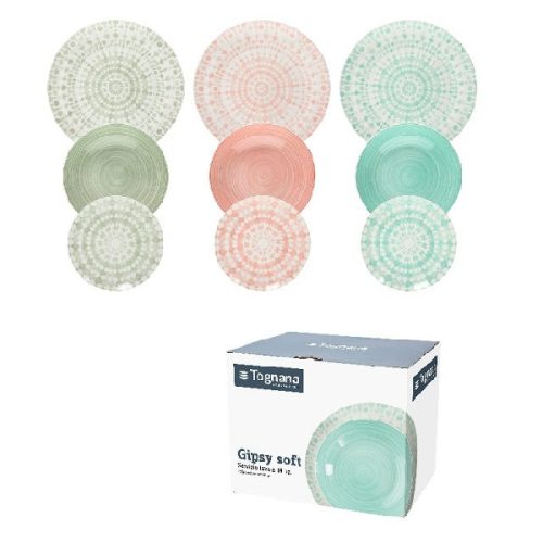 Tognana Gipsy Soft porcelán étkészlet 18 db-os