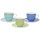 Tognana Bahamas Iris porcelán mokkás készlet 6 db-os