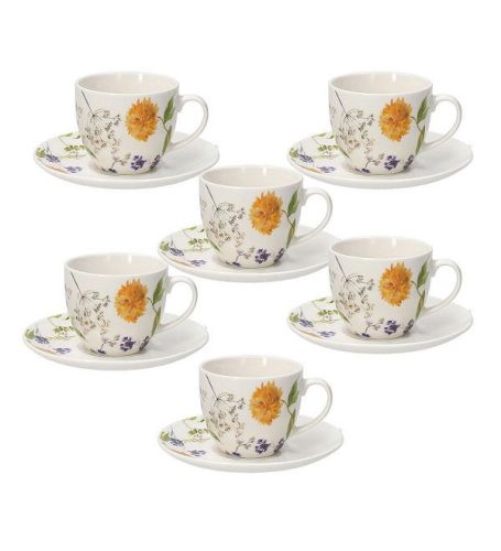 Tognana Bahamas Iris porcelán teás készlet 6 db-os 2 dl