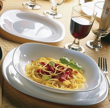 Bormioli Rocco Parma étkészlet 18 db-os fehér
