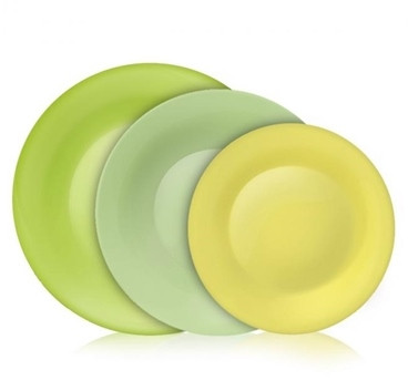 Bormioli Rocco Tone Green étkészlet 18 db-os zöld