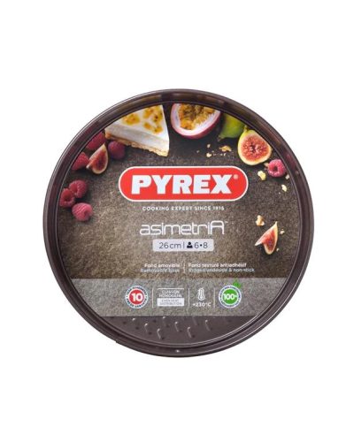 Pyrex AsimetriA tortaforma kapcsos, 26 cm
