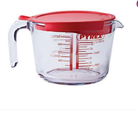 Pyrex Üveg mérőedény 1 l tetővel