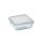 Pyrex Cook & Freeze üvegtál+műanyag tető 20x20 cm