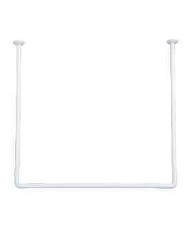 Tendance Zuhanyfüggöny tartó 80x80x80 cm fehér