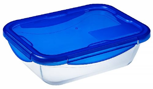 Pyrex Cook & Go üvegtál + műanyag tető 30 X 23 cm