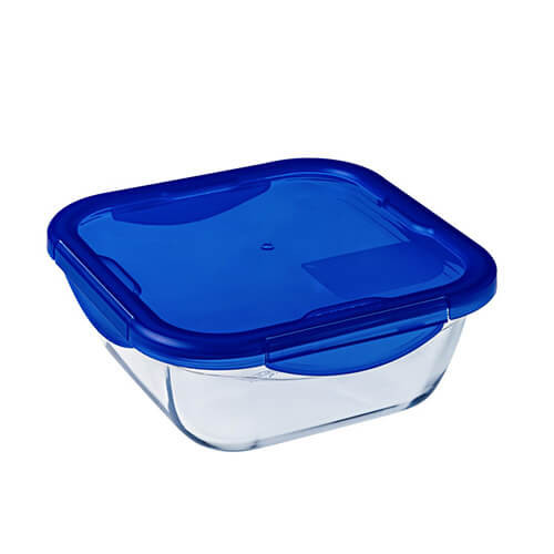 Pyrex Cook & Go Üvegtál + műanyag tető 21X21 cm