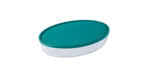 Pyrex Cook & Store üveg tál+műanyag tető 3l, ovál