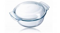 Pyrex Üveg sütőtál+tető 1 l + 0,4 l