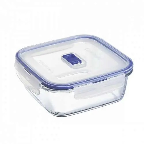 Luminarc Pure Box üvegtál+műanyag tető 1,22 l, 17,8x17,8 cm