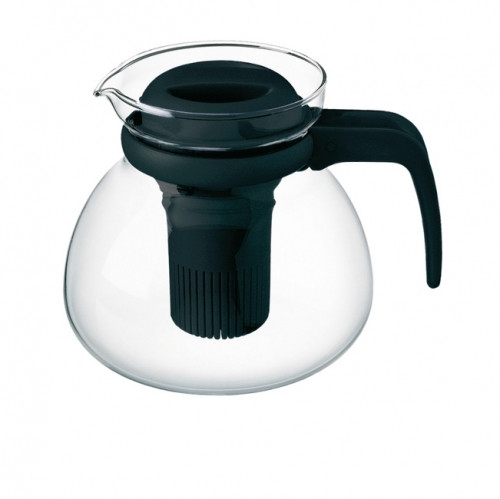 Simax Üvegkancsó,teáskanna +filtertartó 1,5 l fekete