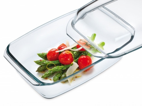 Simax Üveg sütőtál+tető 3,2 l + 2,2 l