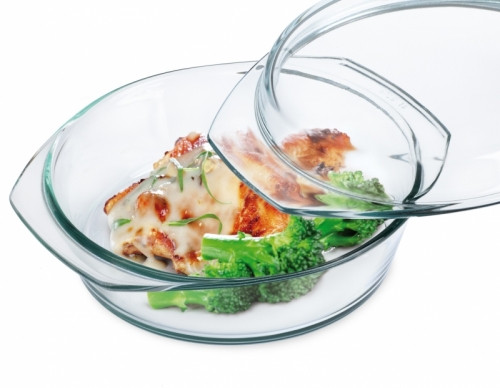 Simax Üveg sütőtál+tető 2 l + 0,9 l