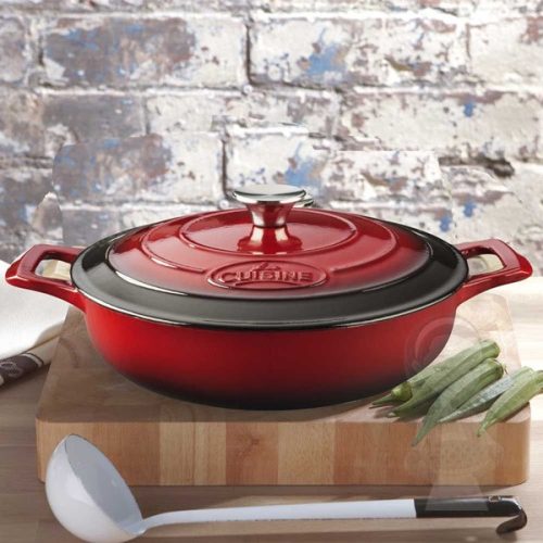 La Cuisine 432020, Red, öntöttvas sütőtál + fedő 3,5 l