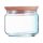 Luminarc Pure Jar Wood tároló 0,5 l fa tetővel