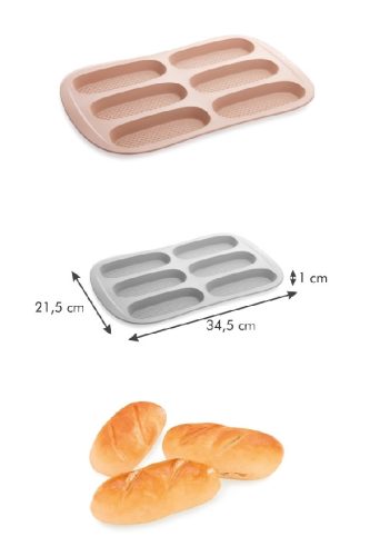 Tescoma Szilikonos sütőforma - baguette mini