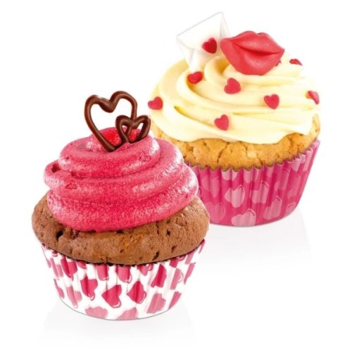Tescoma Delícia muffinpapír szivecske, 6 cm, 60 db/csomag