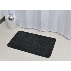 Tendance Memóriahabos fürdőszobaszőnyeg 50x80 cm fekete