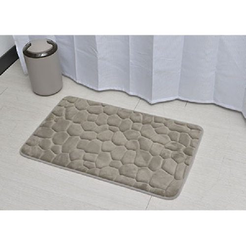 Tendance Memóriahabos fürdőszobaszőnyeg 50x80 cm taupe