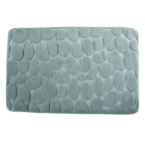 Tendance Pebbles memóriahabos fürdőszobaszőnyeg 50x80 cm szürke