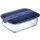 Luminarc Easy Box tároló doboz 1,22 l 20x15 cm, kék tetővel