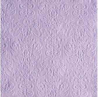 Ambiente Elegance lavender dombornyomott papírszalvéta 33x33 cm