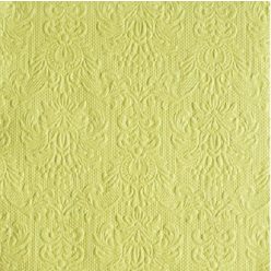   Ambiente Elegance Light Green dombornyomott papírszalvéta 33x33 cm