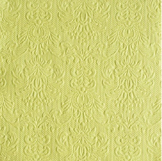 Ambiente Elegance Light Green dombornyomott papírszalvéta 33x33 cm