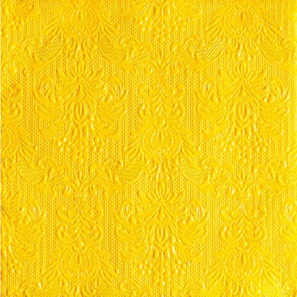 Ambiente Elegance Yellow dombornyomott papírszalvéta 33x33 cm