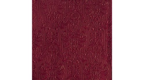 Ambiente Elegance Bordeaux dombornyomott papírszalvéta 33x33 cm