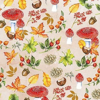 Ambiente Autumn Pattern papírszalvéta 33x33 cm