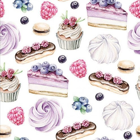 Ambiente Pastries papírszalvéta 33x33 cm 20 db/csomag