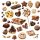 Ambiente Sweet Chocolates papírszalvéta 33x33 cm 20 db/ csomag