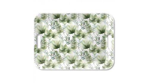 Ambiente Jungle Leaves White tálca 33x47 cm