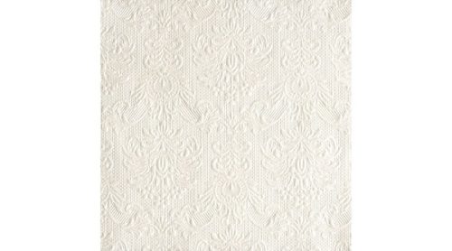 Ambiente Elegance Pearl White dombornyomott papírszalvéta 40x40 cm