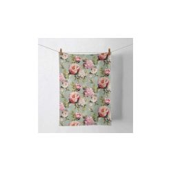 Ambiente Peonies Composition Green konyharuha 50 x 70 cm