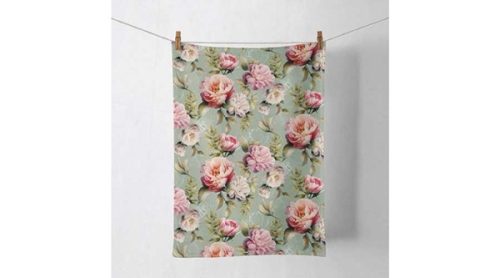 Ambiente Peonies Composition Green konyharuha 50 x 70 cm