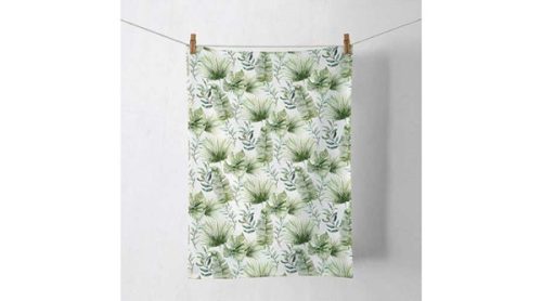 Ambiente Jungle Leaves White konyharuha 50x70 cm