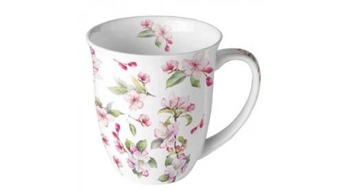 Ambiente Spring Blossom White bögre 4 dl