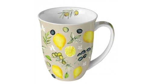 Ambiente Olives And Lemons bögre 4 dl