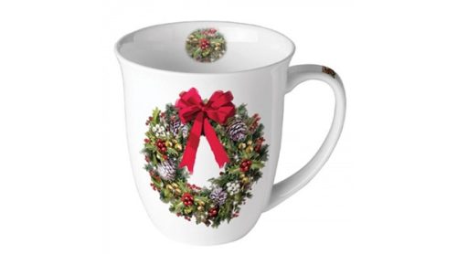 Ambiente Bow On Wreath bögre 4 dl