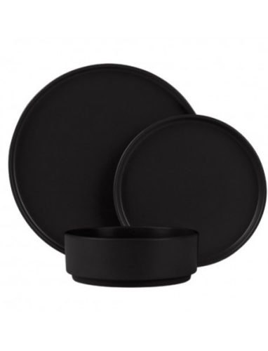 Berlinger Haus Matte Black Collection étkészlet 18 db-os