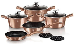 Berlinger Haus Rose Gold Metallic Line Edényszett 10 db-os