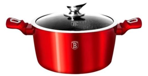 Berlinger Haus Burgundy Metallic Line Fazék fedővel 24 cm