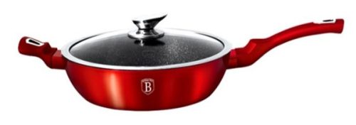 Berlinger Haus Burgundy Metallic Line Mély serpenyő fedővel 28 cm