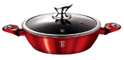 Berlinger Haus Burgundy Metallic Line Lábas fedővel 28 cm