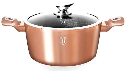Berlinger Haus Metallic Line Rose gold Edény fedővel 20 cm
